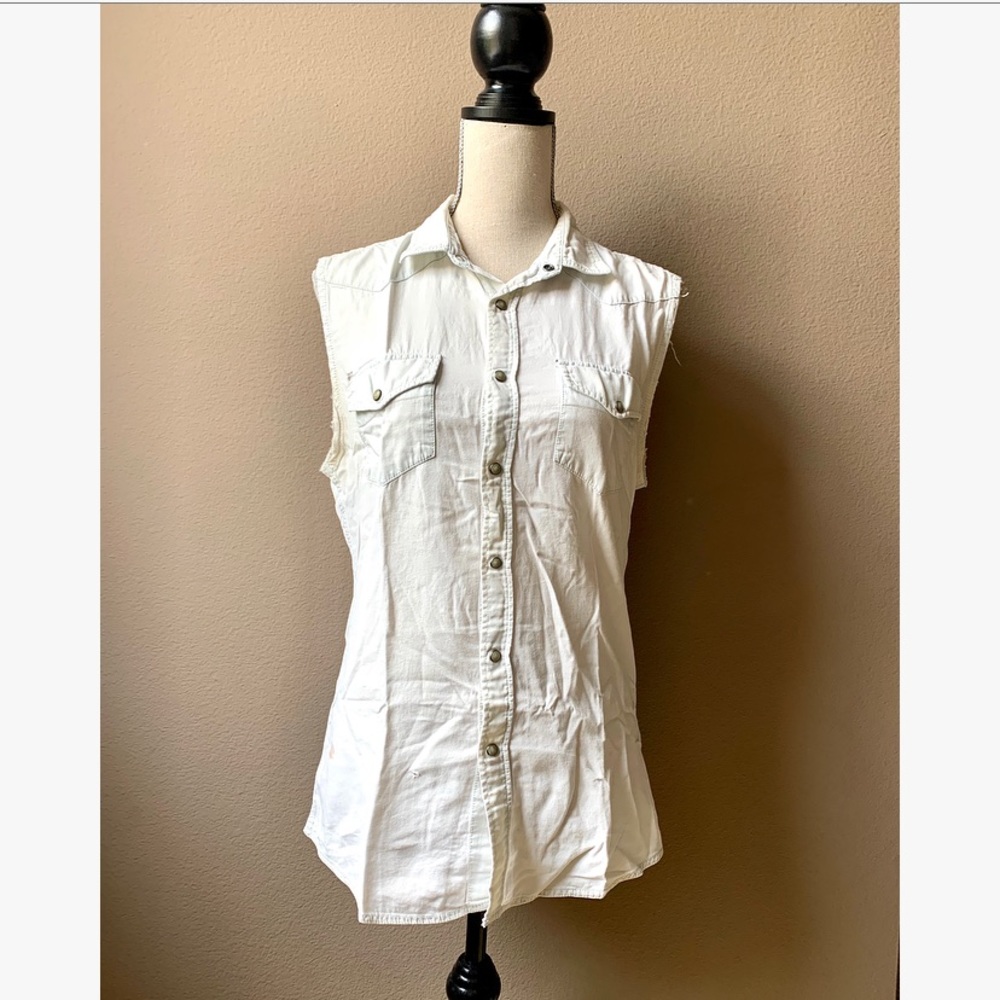 Topshop button down tunic